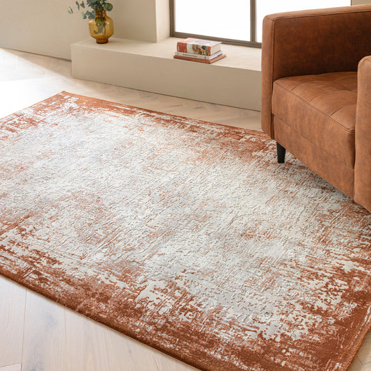 Kuza Borders Terracotta Rug - Love-Rugs alternate image