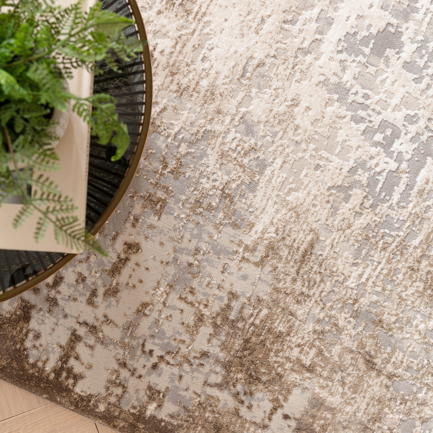 Kuza Borders Beige Rug - Love-Rugs
