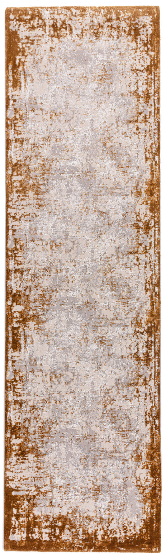 Kuza Borders Terracotta Runner Rug alternate image