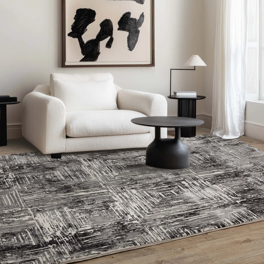 Kuza Portrait Grey Rug - Love-Rugs alternate image