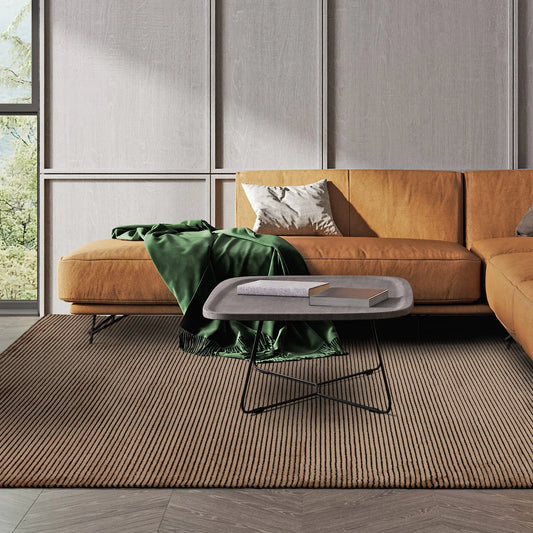 Kuza Stripe Terracotta Rug - Love-Rugs alternate image