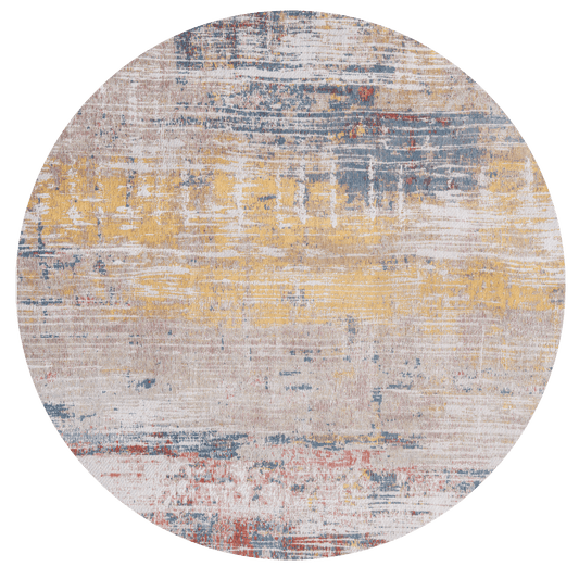 Louis De Poortere Atlantic Streaks 8714 Montauk Multi Round Rug - Love-Rugs