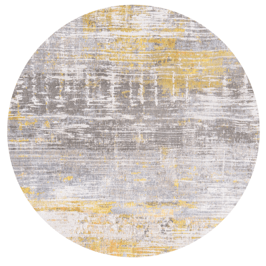 Louis De Poortere Atlantic Streaks 8715 Sea Bright Sunny Round Rug - Love-Rugs