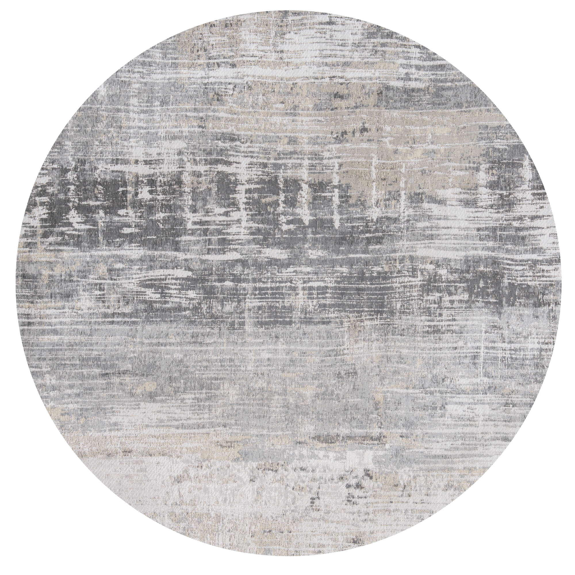 Louis De Poortere Atlantic Streaks 8716 Coney Grey Round Rug – Love-Rugs