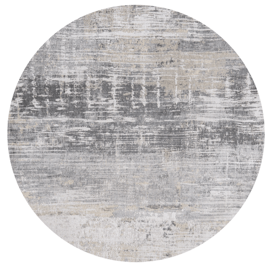 Louis De Poortere Atlantic Streaks 8716 Coney Grey Round Rug - Love-Rugs