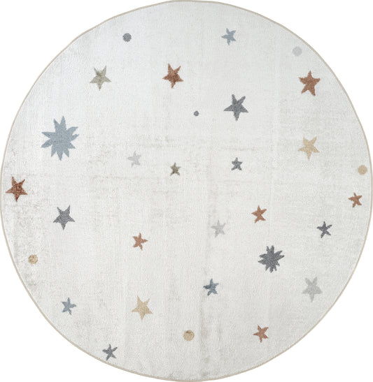 Lillian Machine Washable LLL2341 Round Rug