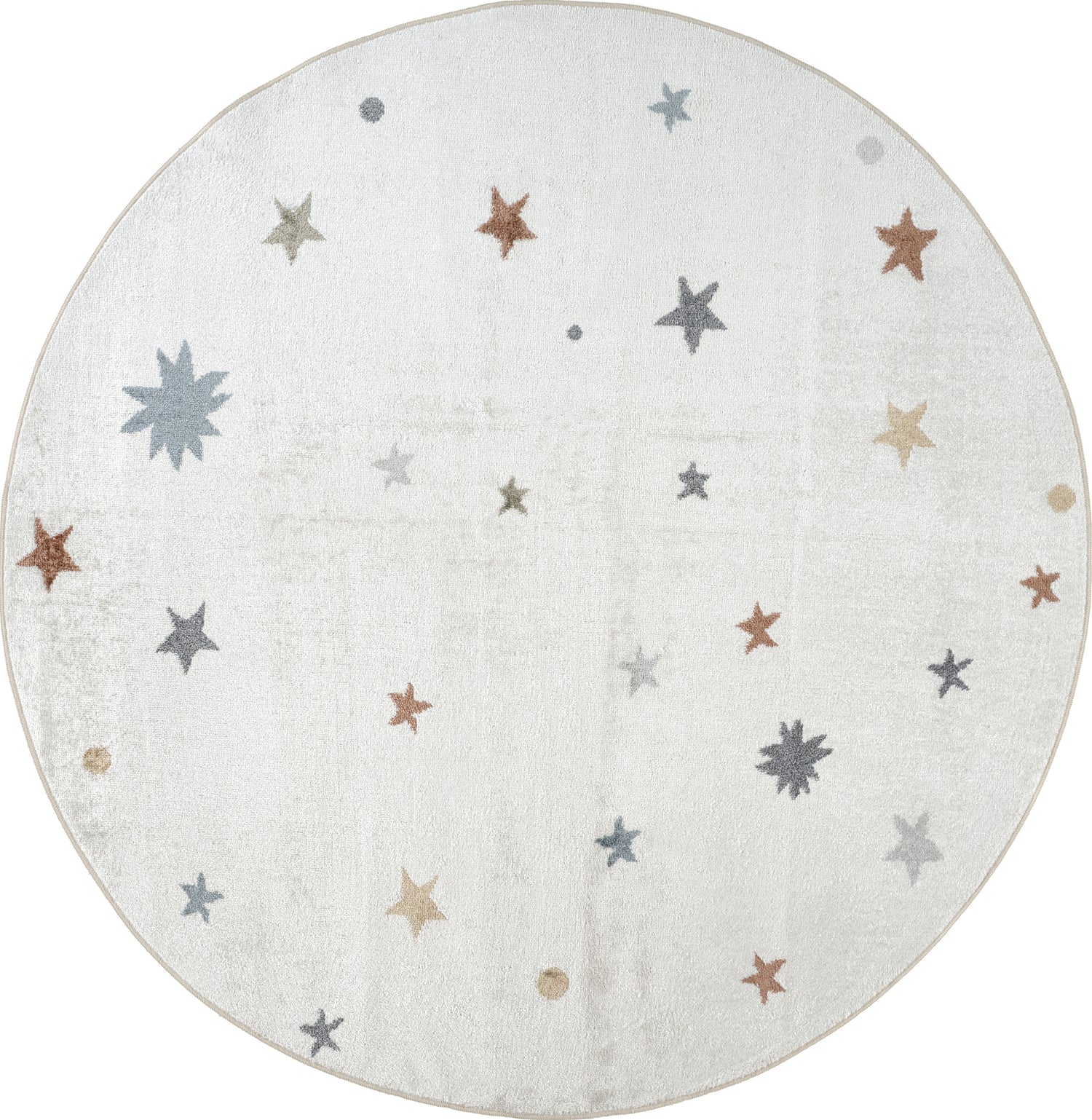 Lillian Machine Washable LLL2341 Round Rug