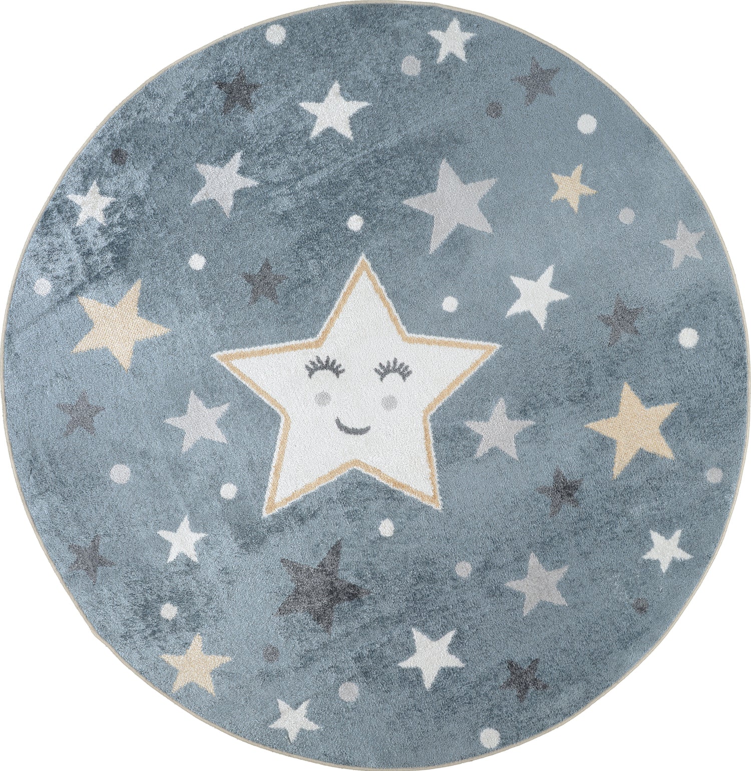 Lillian Machine Washable LLL2342 Round Rug