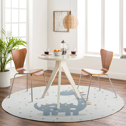 Lillian Machine Washable LLL2346 Round Rug