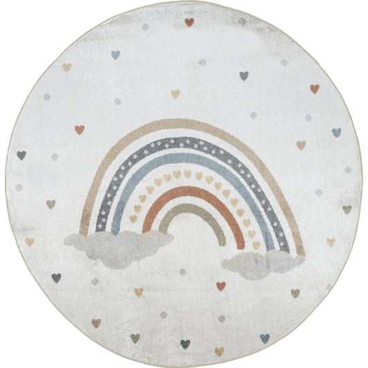 Lillian Machine Washable LLL2348 Round Rug