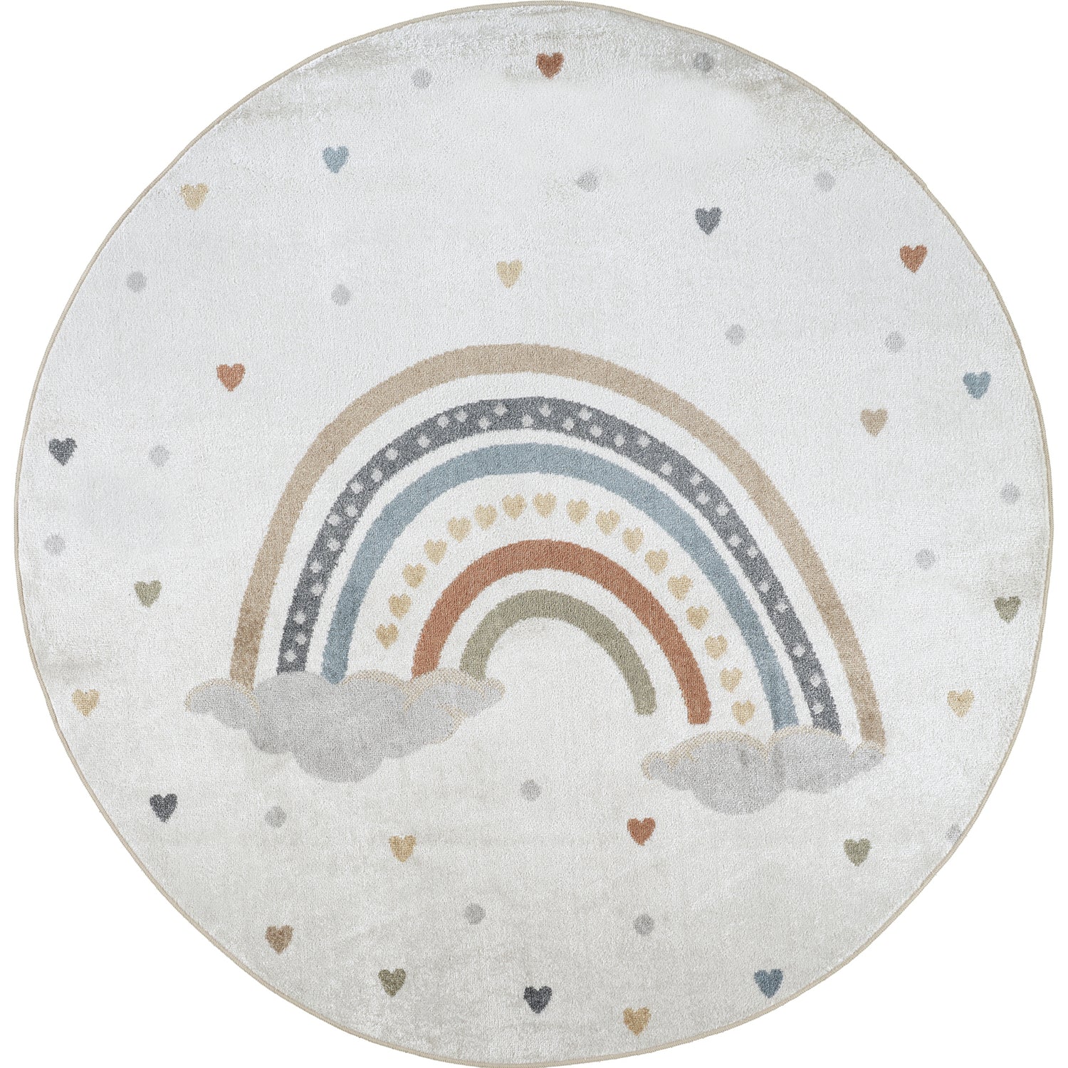Lillian Machine Washable LLL2348 Round Rug