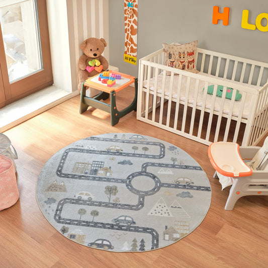 Lillian Machine Washable LLL2349 Round Rug alternate image