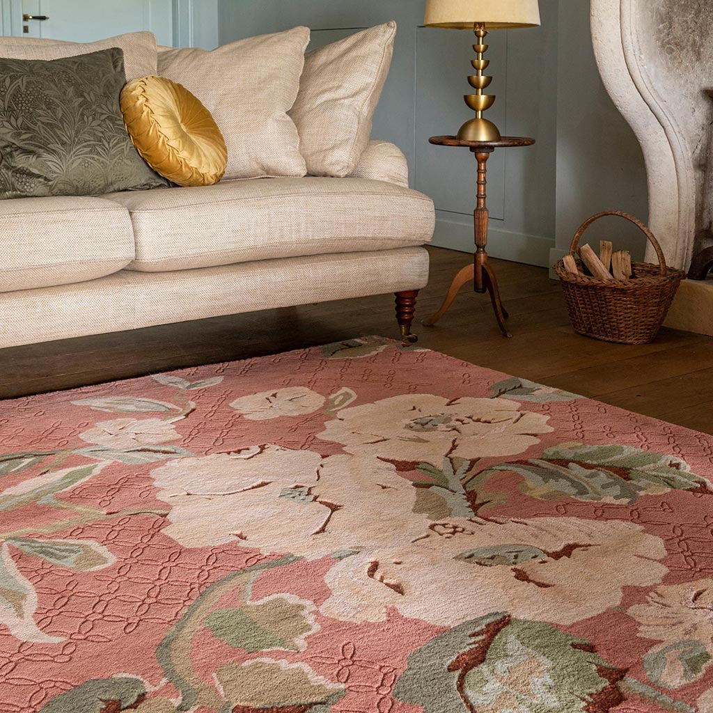 Laura Ashley Aylworth Trail Terracotta Orange 078603 Rug - Love-Rugs