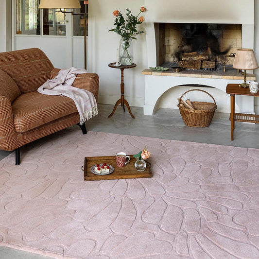Laura Ashley Coleby Petals Chalk Pink 078802 Rug - Love-Rugs alternate image