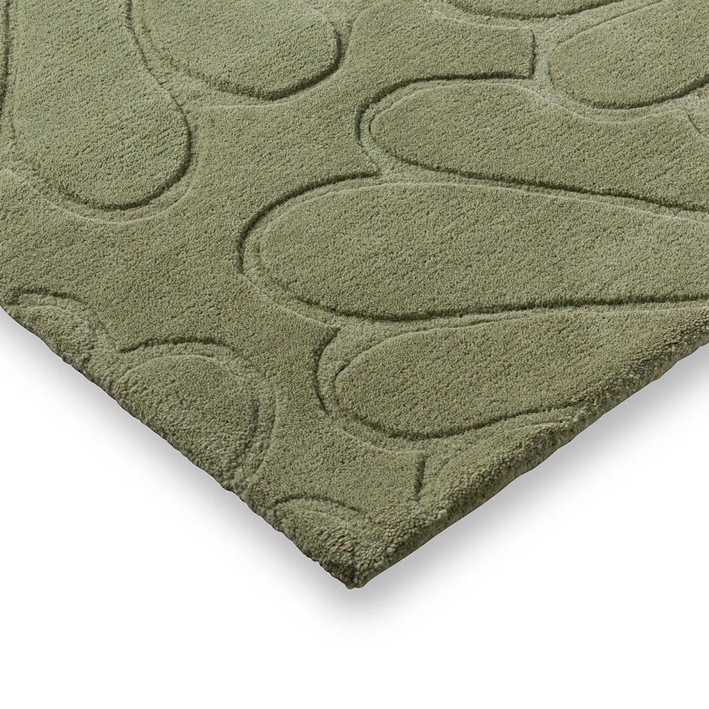 Laura Ashley Coleby Petals Hedgerow Green 078807 Rug - Love-Rugs
