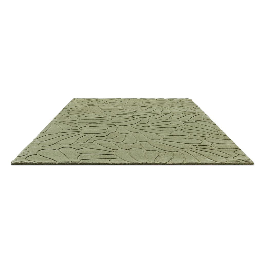 Laura Ashley Coleby Petals Hedgerow Green 078807 Rug - Love-Rugs