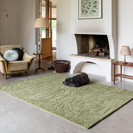 Laura Ashley Coleby Petals Hedgerow Green 078807 Rug - Love-Rugs alternate image