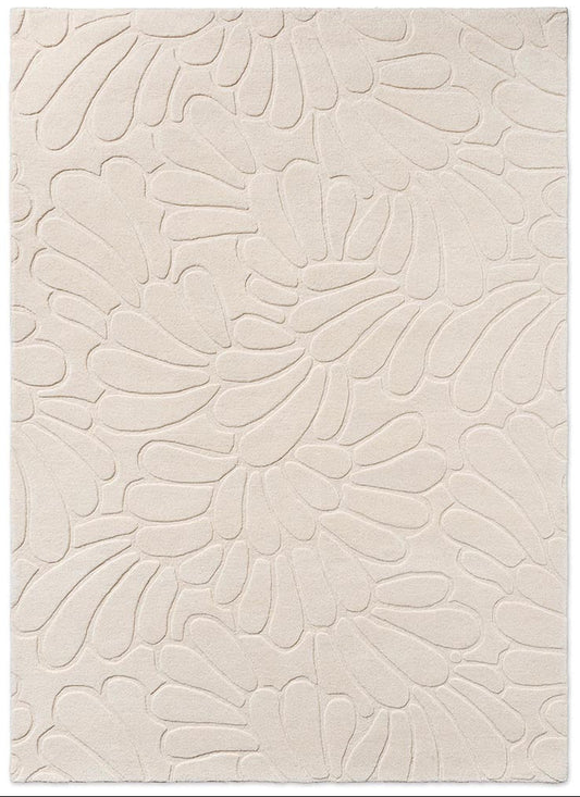 Laura Ashley Coleby Petals Ivory Cream 078809 Rug - Love-Rugs