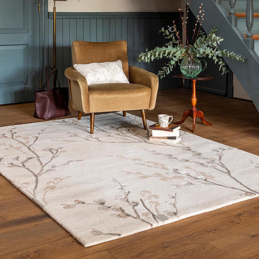 Laura Ashley Pussy Willow Dove Grey 079804 Rug - Love-Rugs alternate image