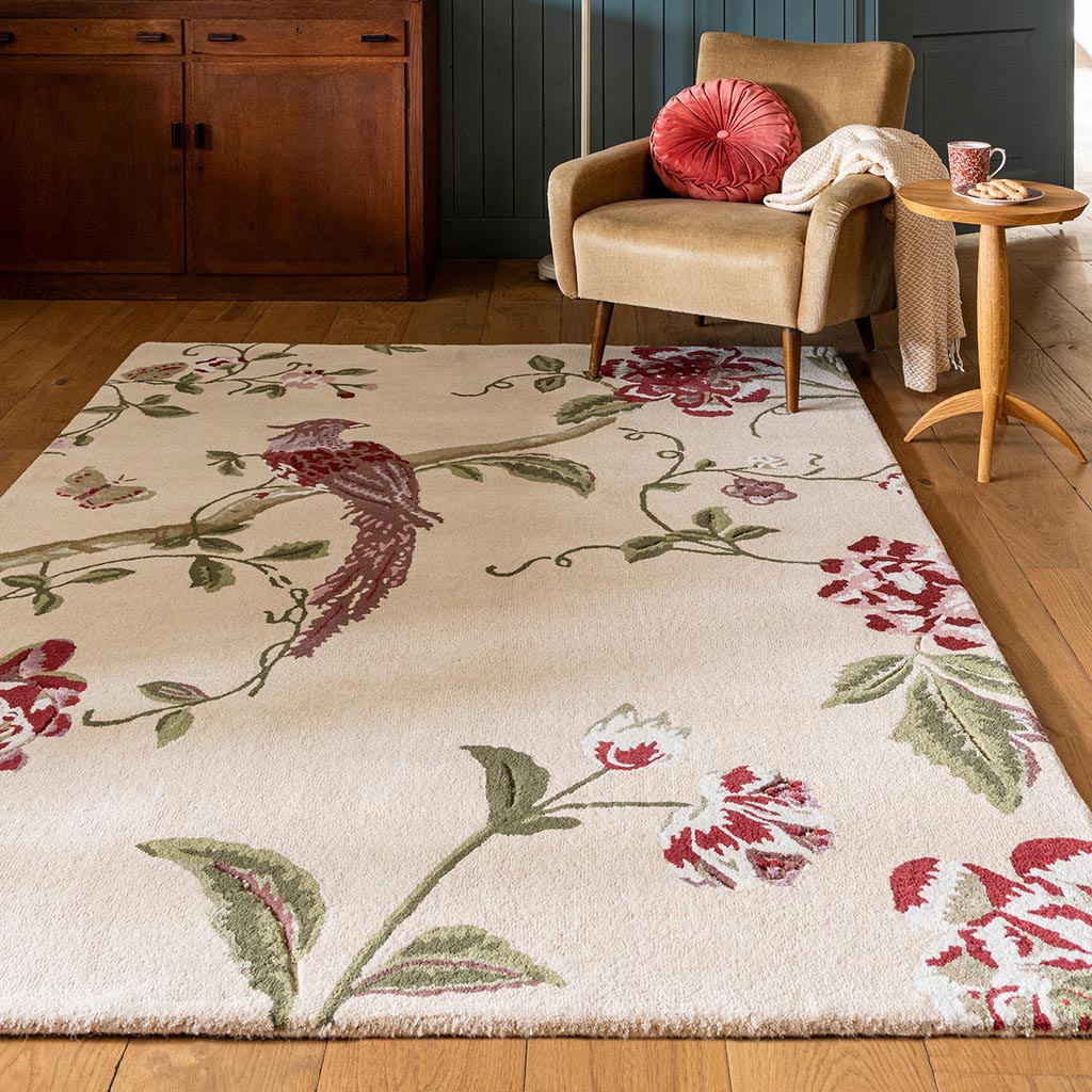 Laura Ashley Summer Palace Cranberry/Grape 081200 Rug - Love-Rugs