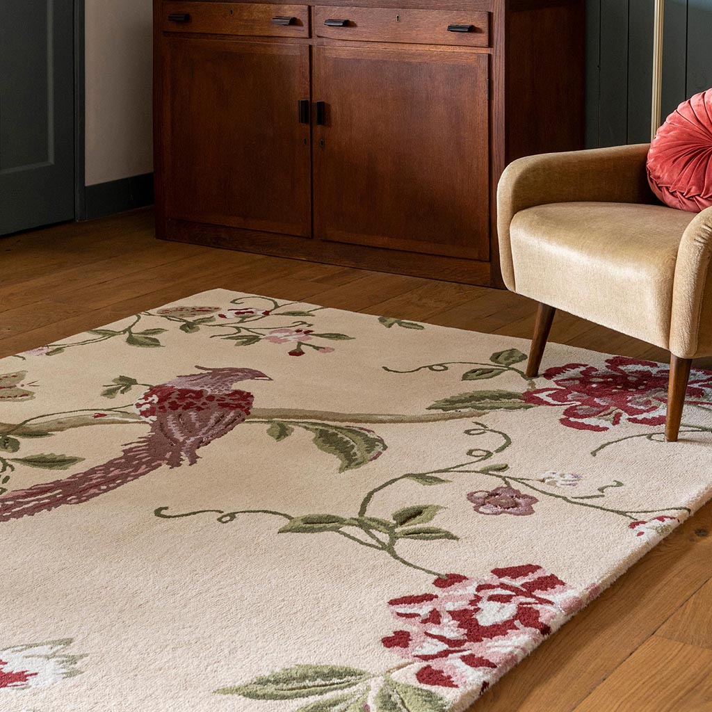 Laura Ashley Summer Palace Cranberry/Grape 081200 Rug - Love-Rugs