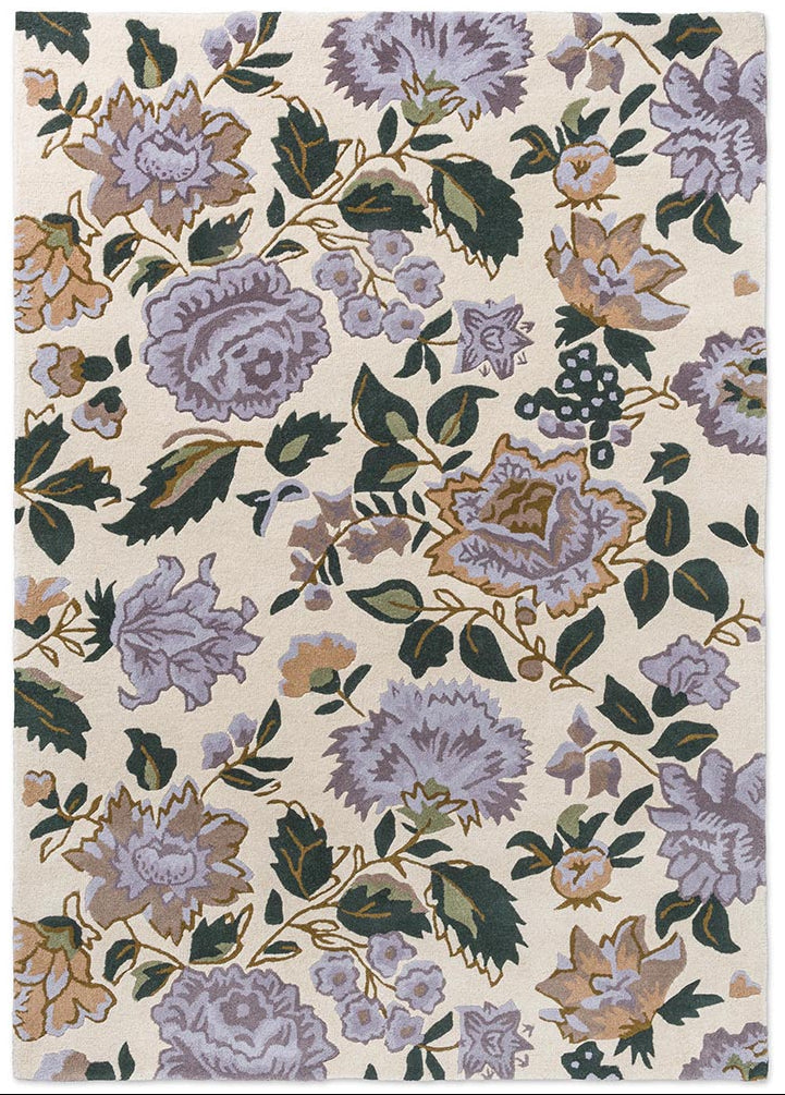 Laura Ashley Wendling Floral Heather Purple 083104 Rug - Love-Rugs