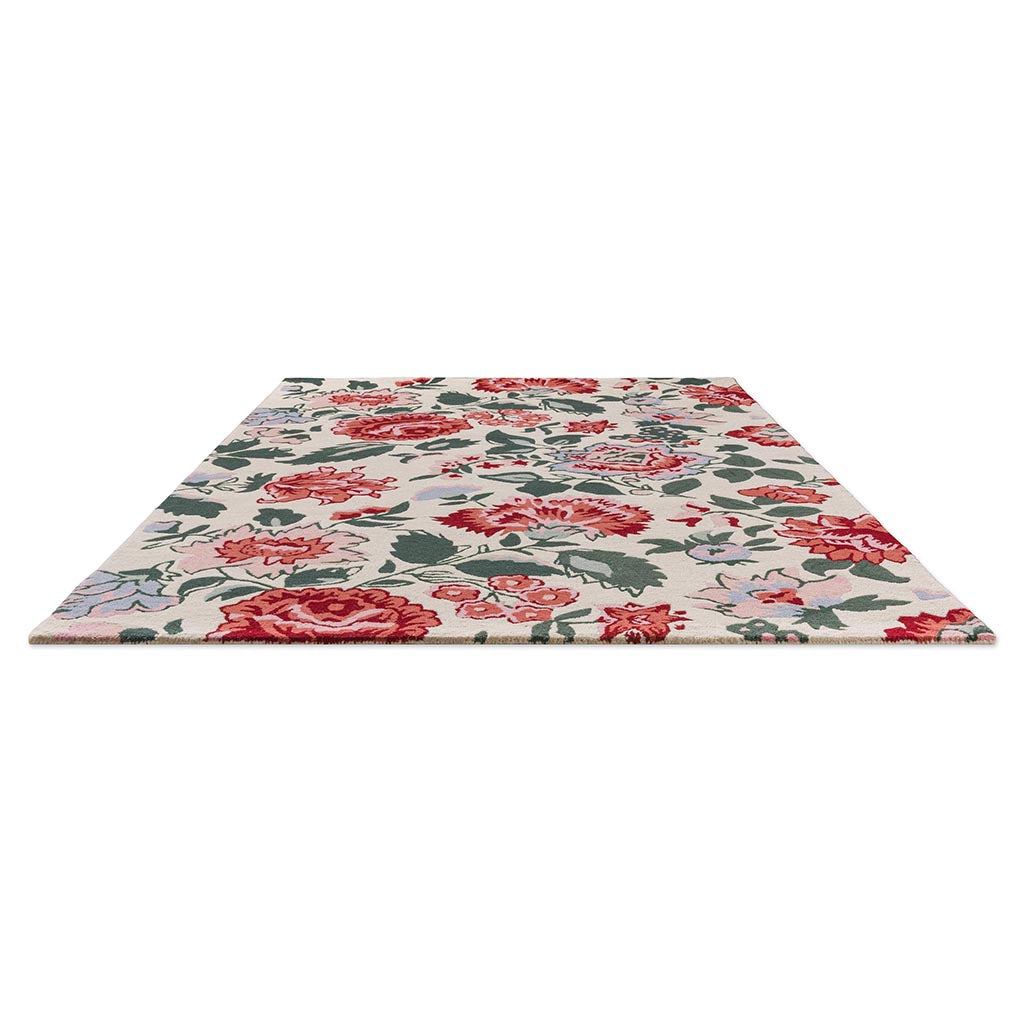 Laura Ashley Wendling Floral Poppy Red 083100 Rug - Love-Rugs