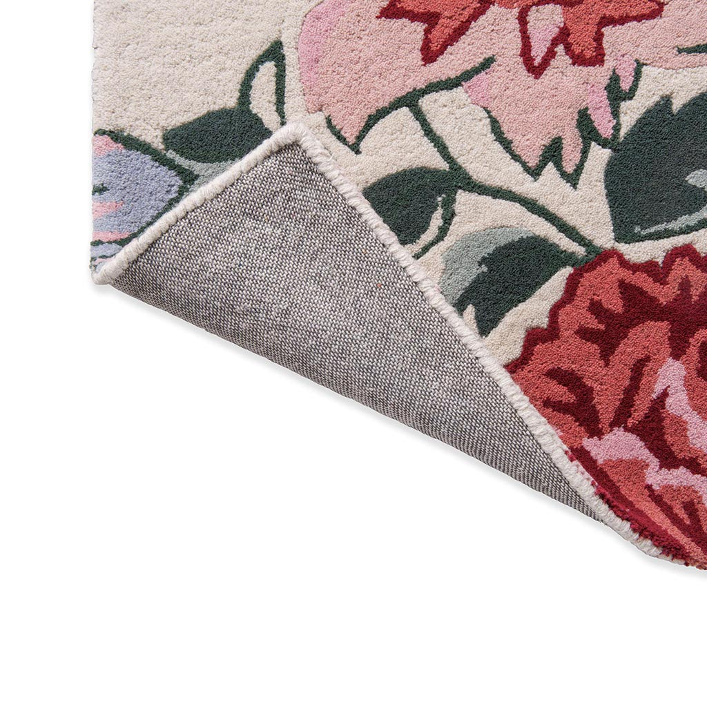 Laura Ashley Wendling Floral Poppy Red 083100 Rug - Love-Rugs