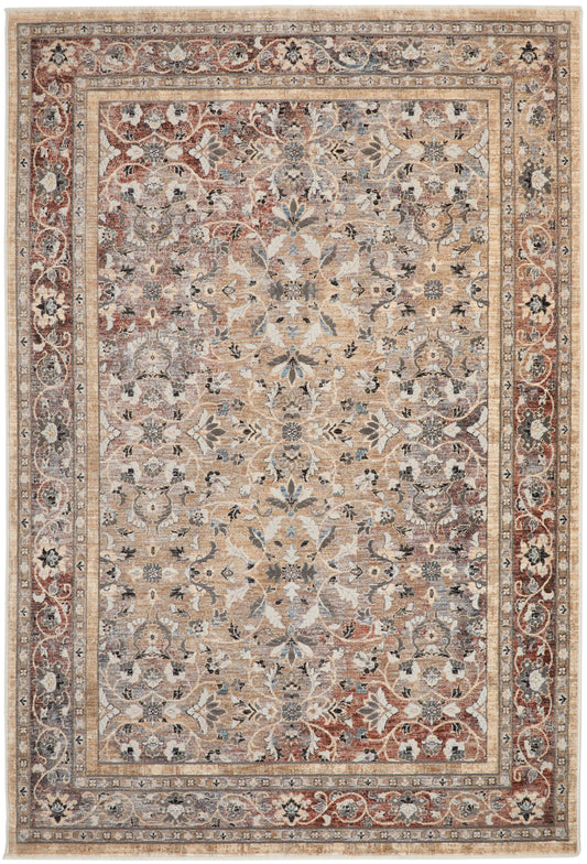Legacy LEG03 Beige Rust Rug - Love-Rugs
