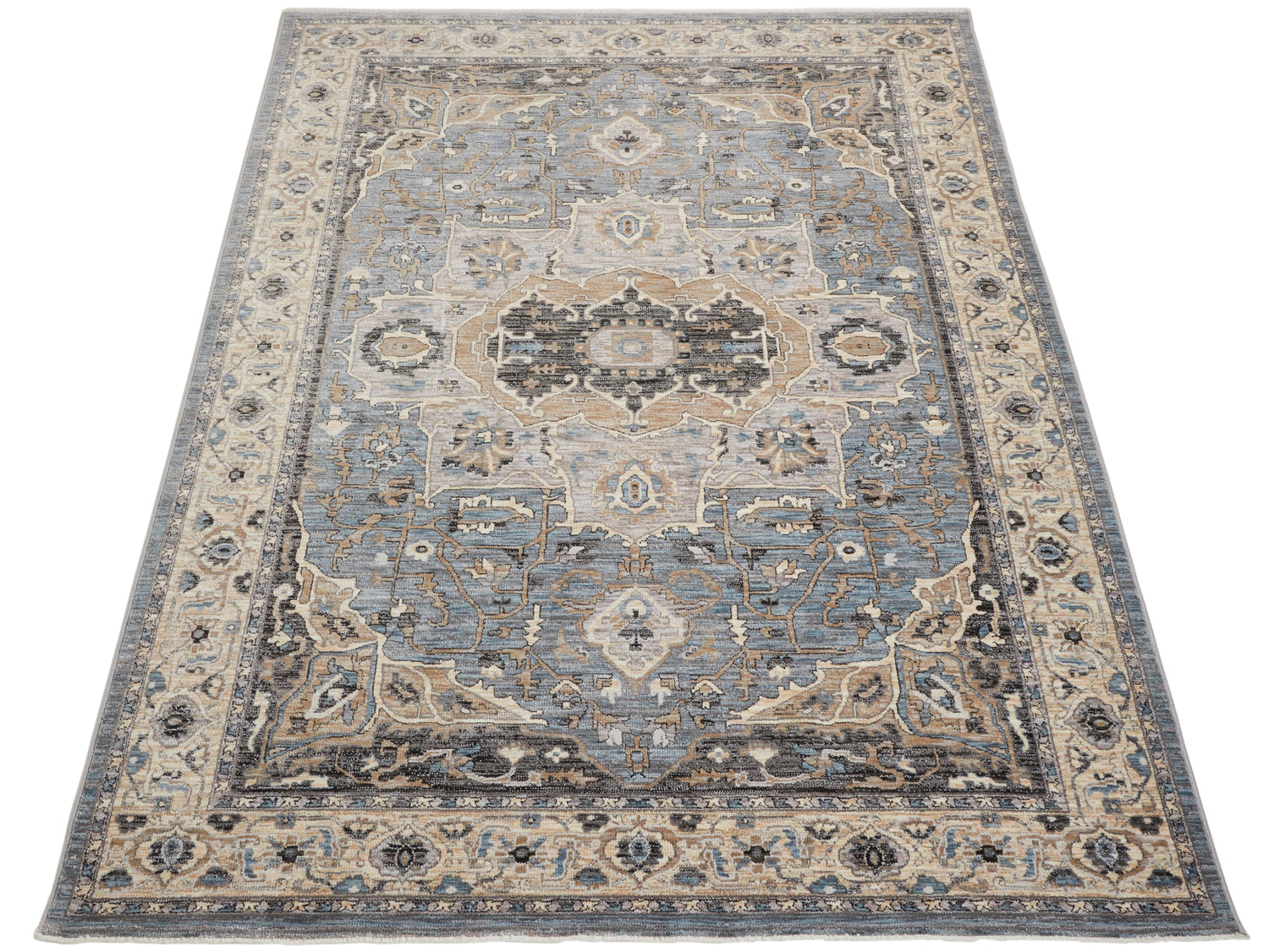 Legacy LEG04 Blue Beige Rug - Love-Rugs
