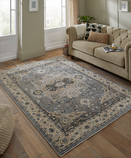 Legacy LEG04 Blue Beige Rug - Love-Rugs alternate image