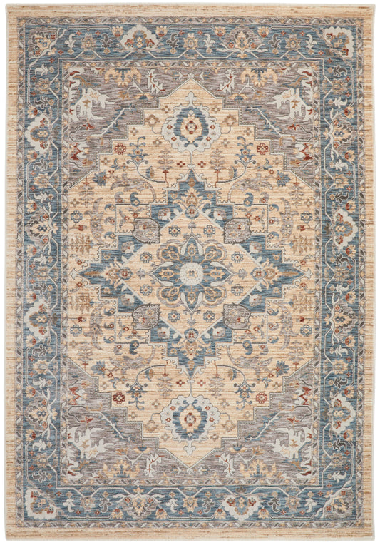 Legacy LEG07 Blue Cream Rug - Love-Rugs