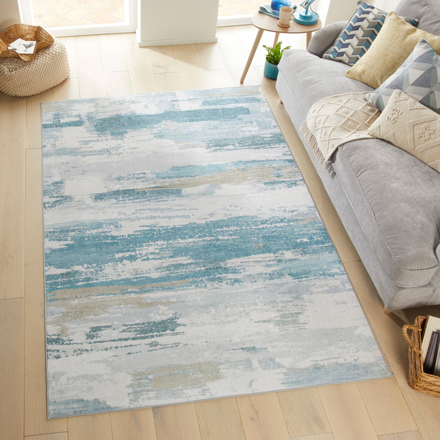Liberty Washable LIB101 Sky Rug - Love-Rugs