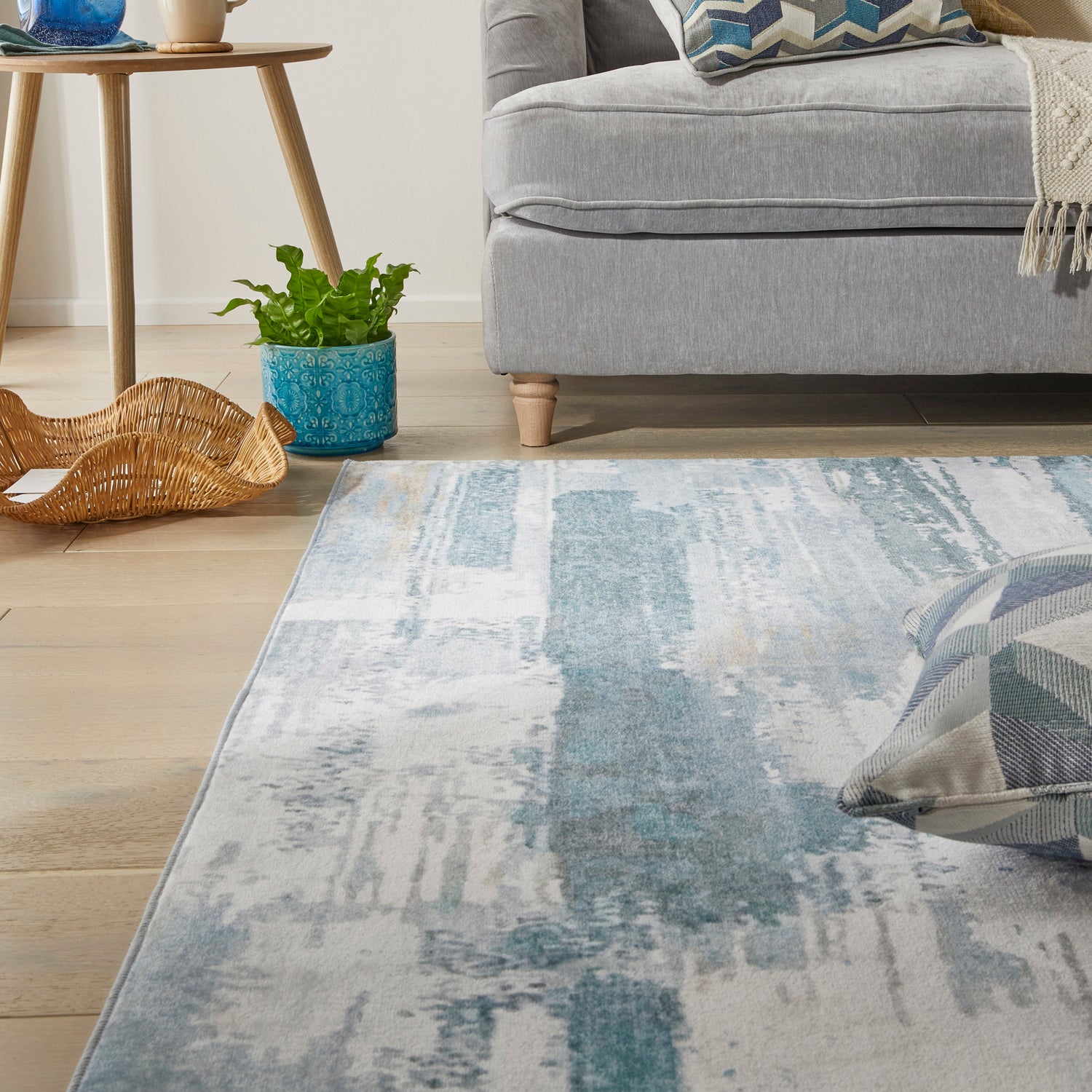 Liberty Washable LIB101 Sky Rug - Love-Rugs