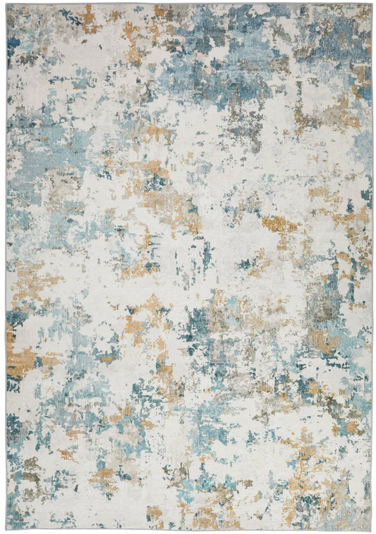 Liberty Washable LIB104 Aqua Rug - Love-Rugs
