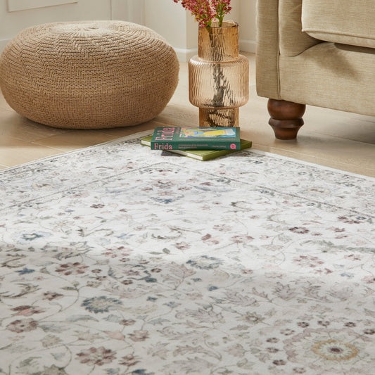 Liberty Washable LIB201 Cream Rug - Love-Rugs alternate image