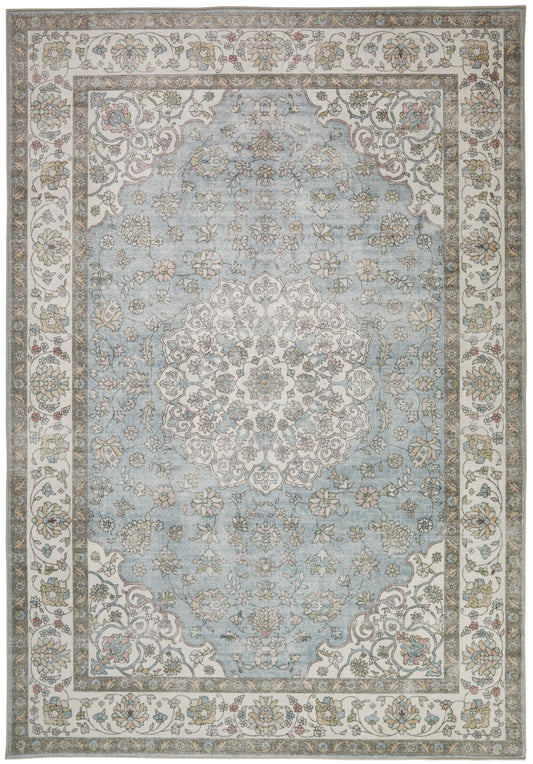 Liberty Washable LIB206 LTBLU Rug - Love-Rugs