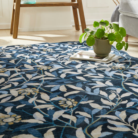 Liberty Washable LIB306 Navy Rug - Love-Rugs alternate image