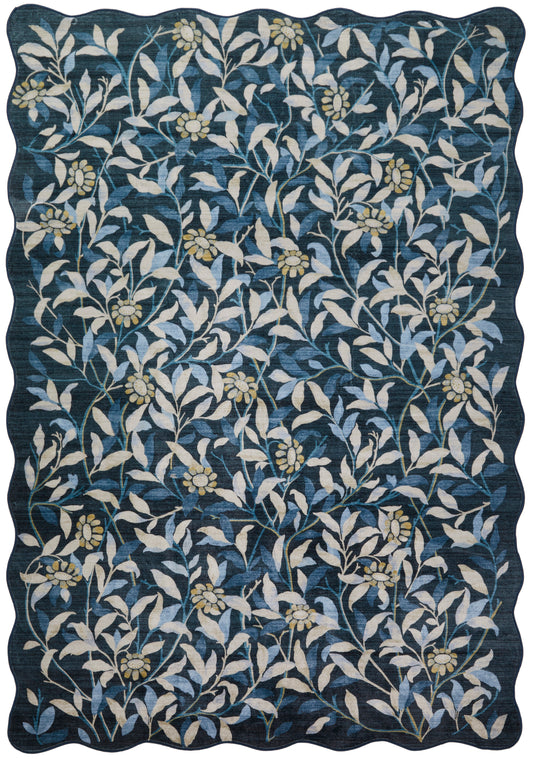 Liberty Washable LIB306 Navy Rug - Love-Rugs