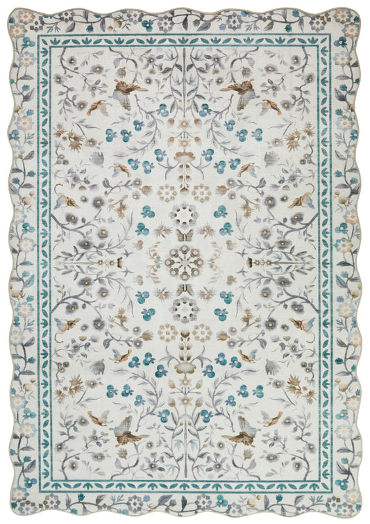 Liberty Washable LIB308 Ivory Rug - Love-Rugs