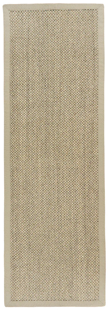 Origins Sisal Light Beige with Sand Border Runner Rug