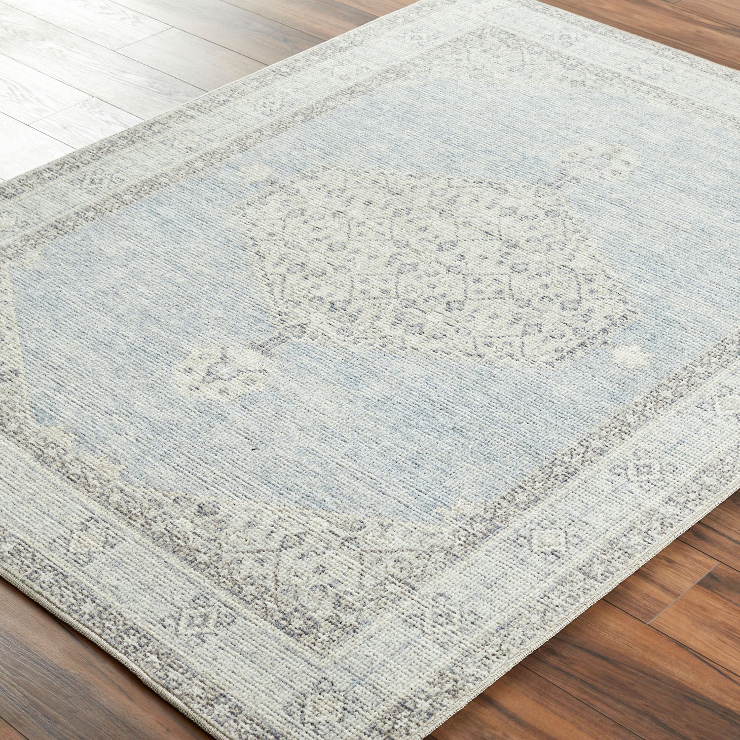 Lila Becki Owens x Livabliss Vintage Oriental Boho Denim/Ivory BOLC2303 Rug - Love-Rugs