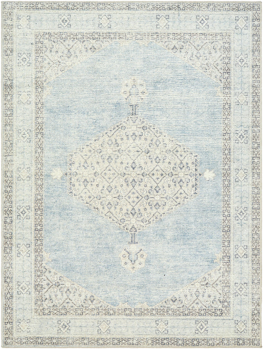 Lila Becki Owens x Livabliss Vintage Oriental Boho Denim/Ivory BOLC2303 Rug - Love-Rugs