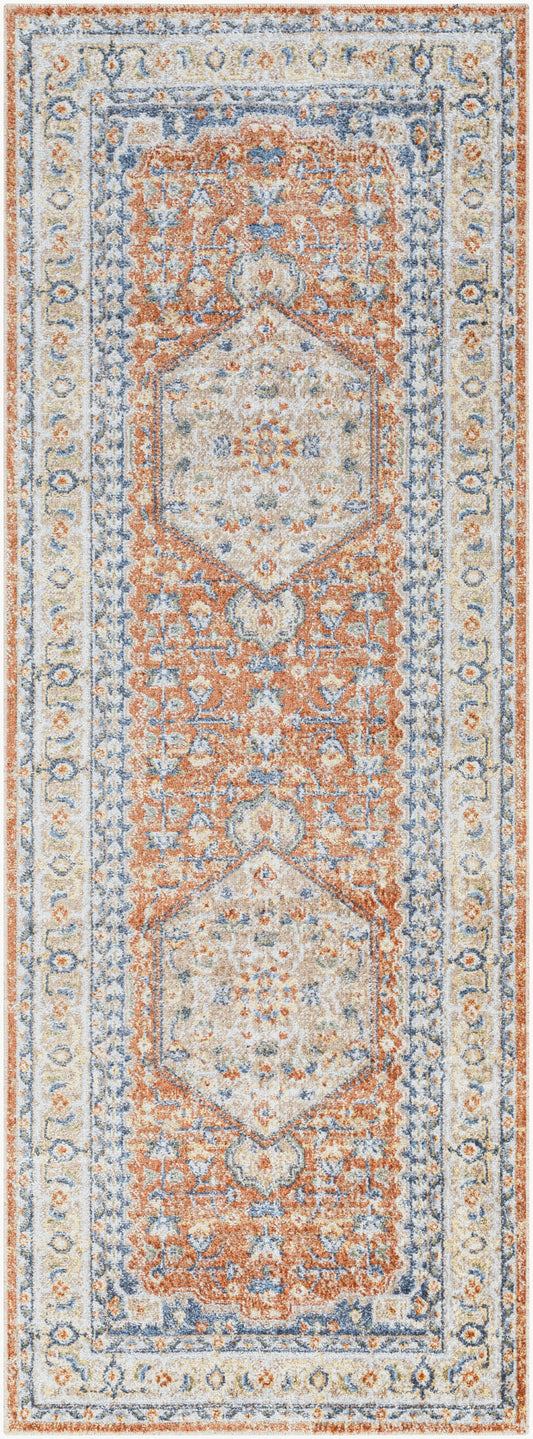 Lillian Machine Washable Vintage LLL2306 Runner Rug - Love-Rugs