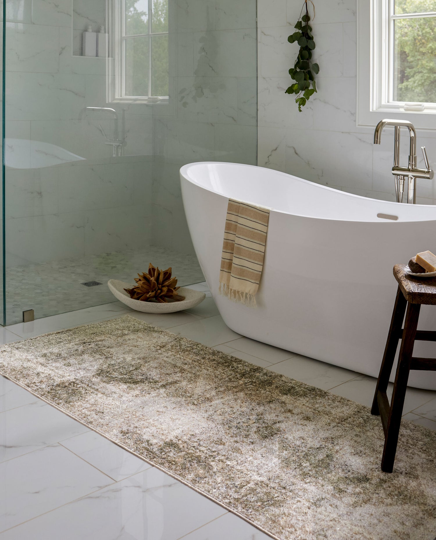 Lillian Machine Washable Vintage LLL2308 Runner Rug - Love-Rugs