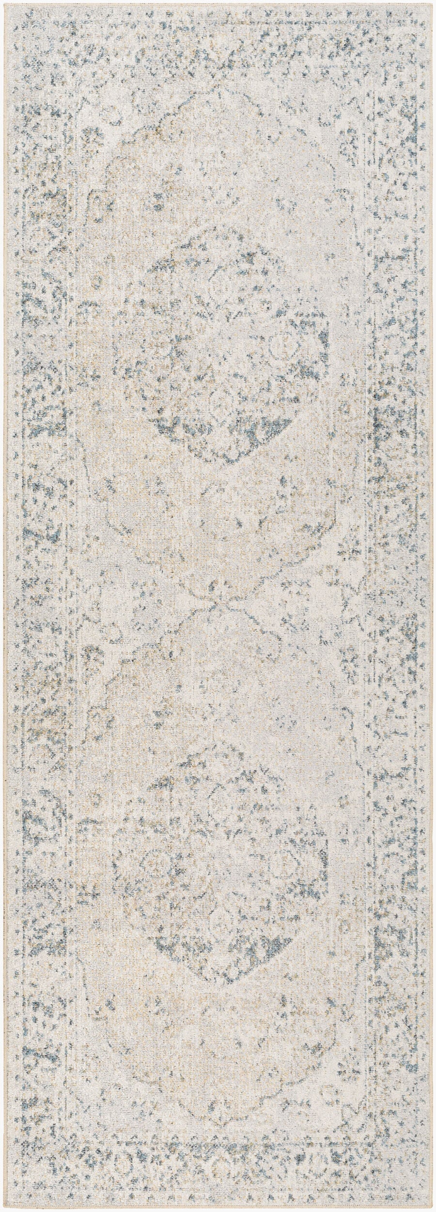 Lillian Machine Washable Vintage LLL2310 Runner Rug - Love-Rugs
