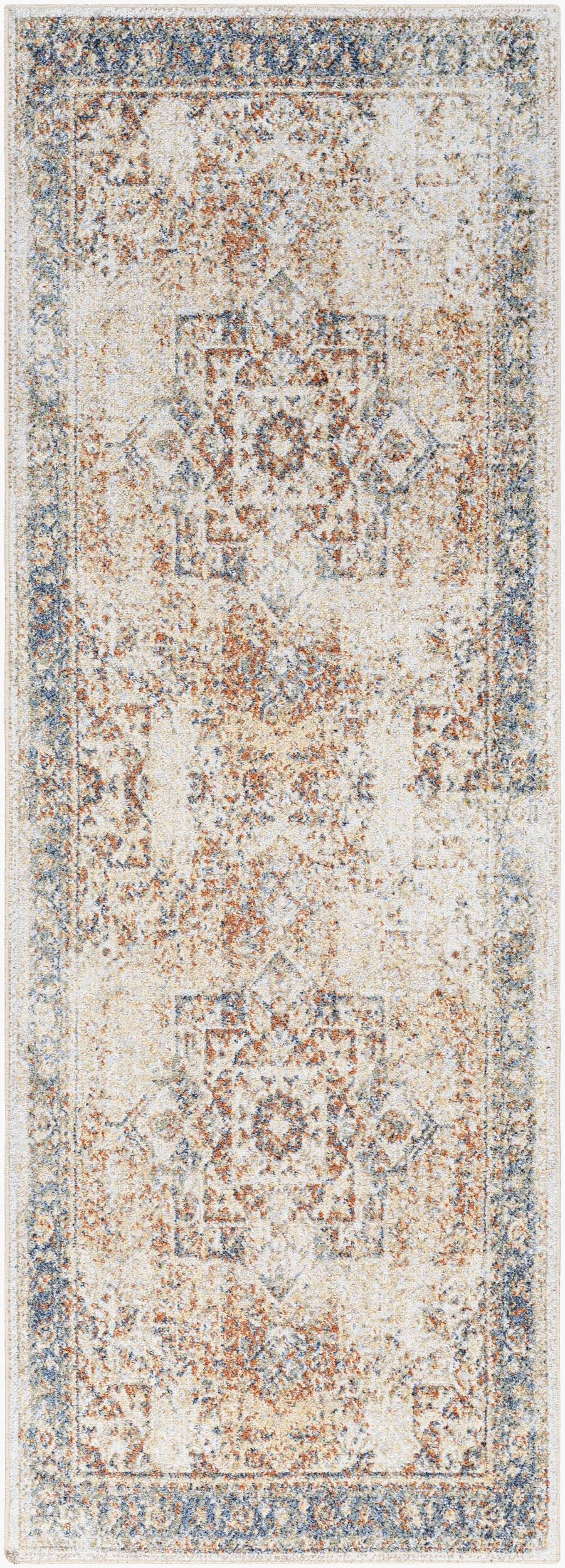 Lillian Machine Washable Vintage LLL2317 Runner Rug - Love-Rugs