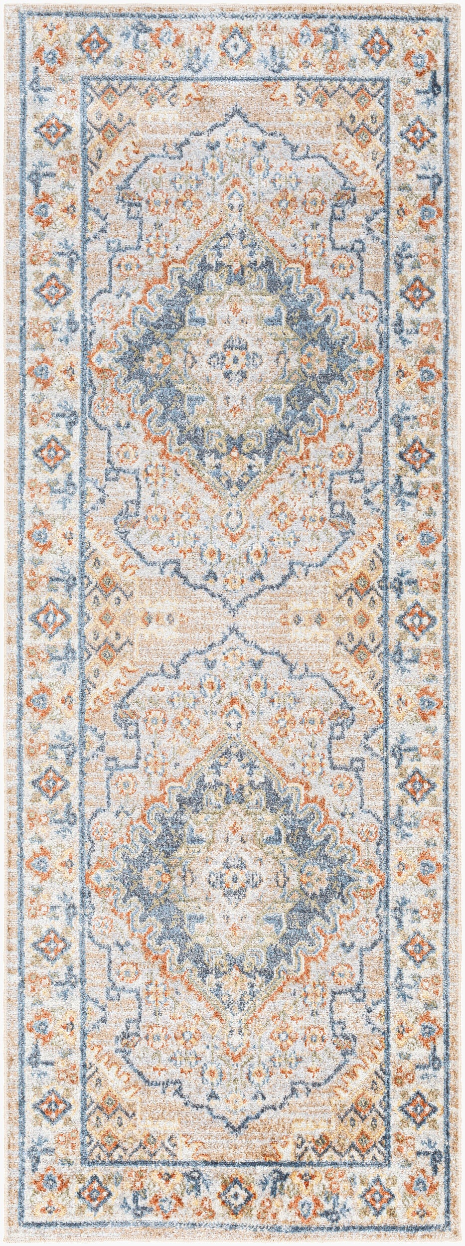 Lillian Machine Washable Vintage LLL2318 Runner Rug - Love-Rugs