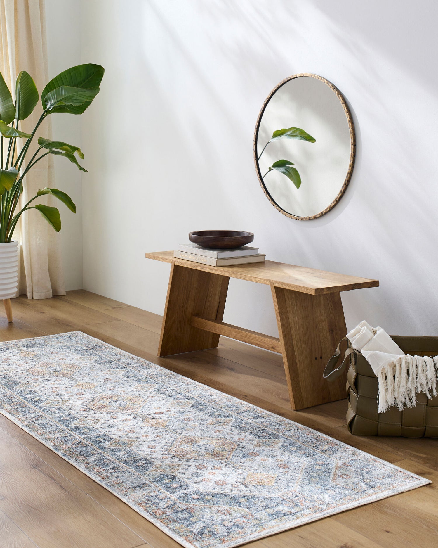 Lillian Machine Washable Vintage LLL2319 Runner Rug - Love-Rugs