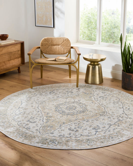 Lillian Machine Washable Vintage LLL2322 Round Rug - Love-Rugs alternate image
